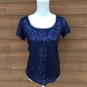 White House Black Market sequin tip Sz.XS